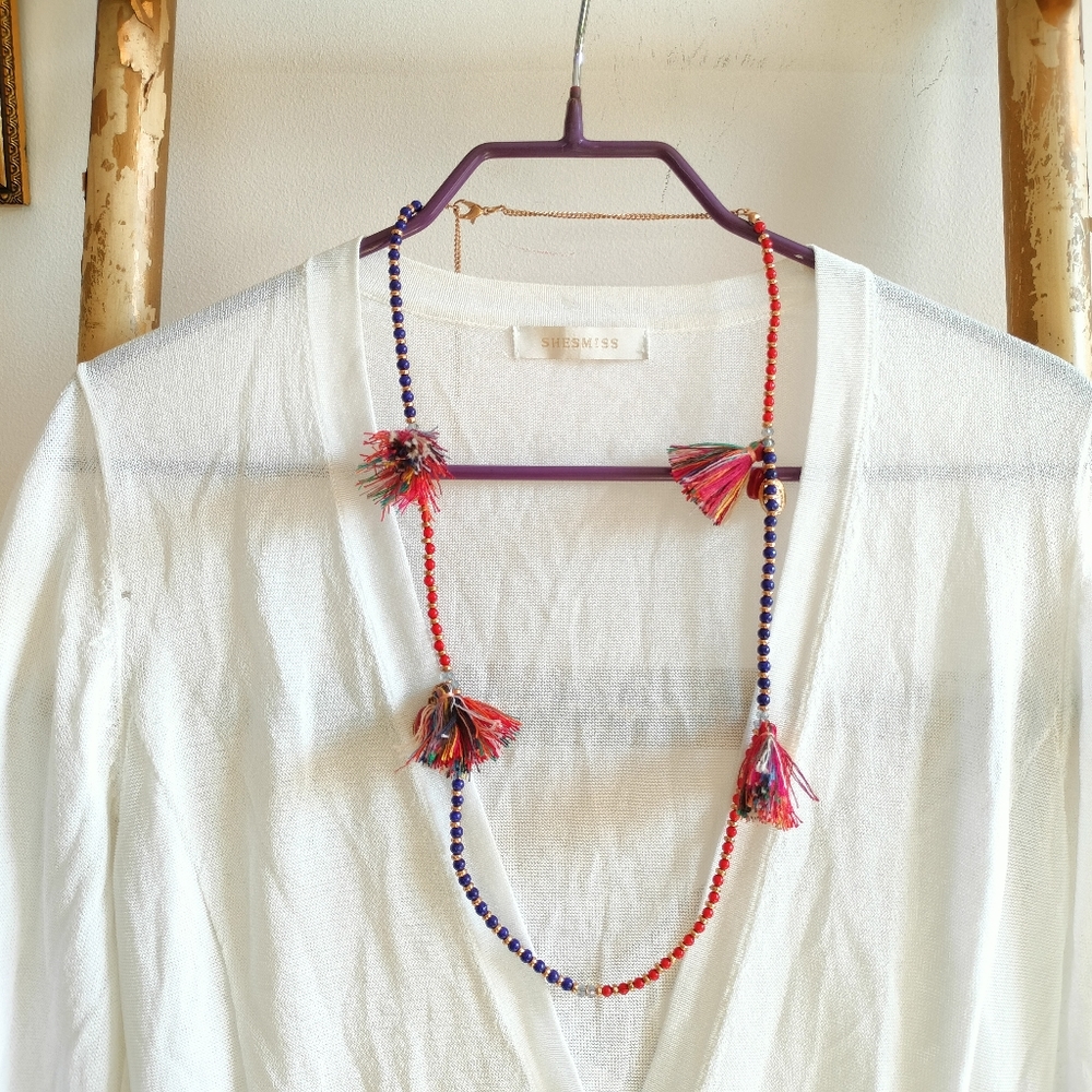 Long Tassel Necklace - Picture 3 of 14